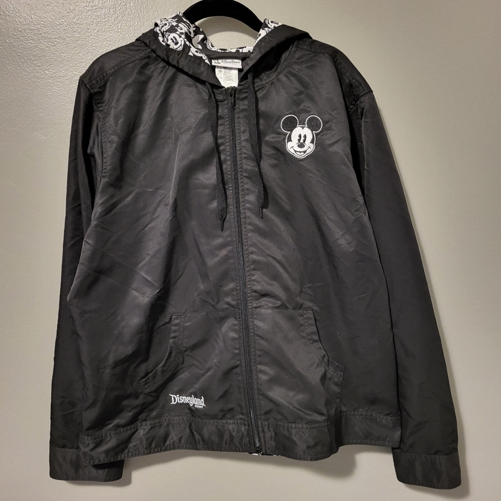 Size XXL Disney Parks Authentic Original Black & White Mickey Hooded Jacket